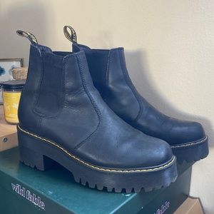Dr Martens Rometty platform heeled ankle boots